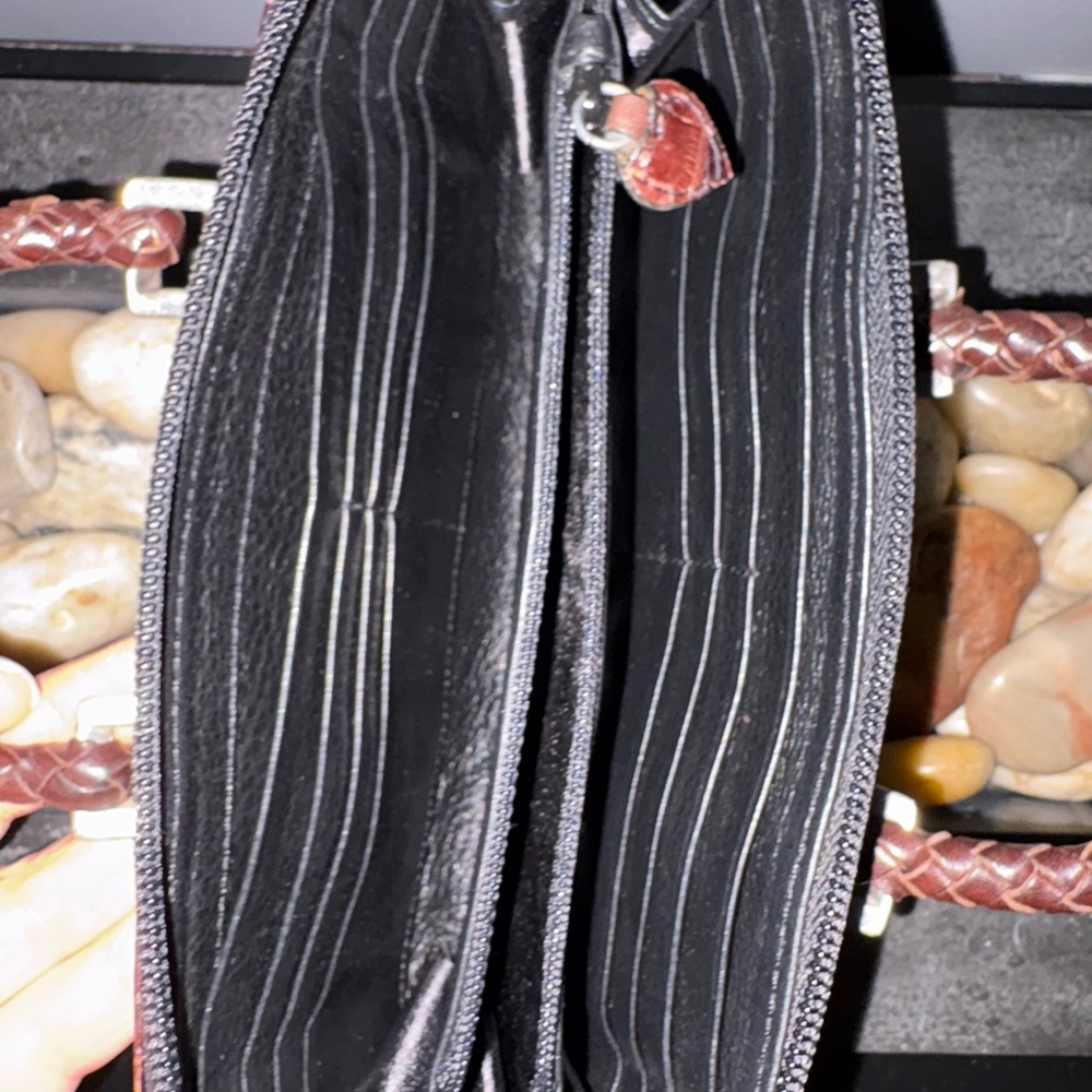 Brighton Brown Croc-Embossed Handbag - Picture 4 of 7